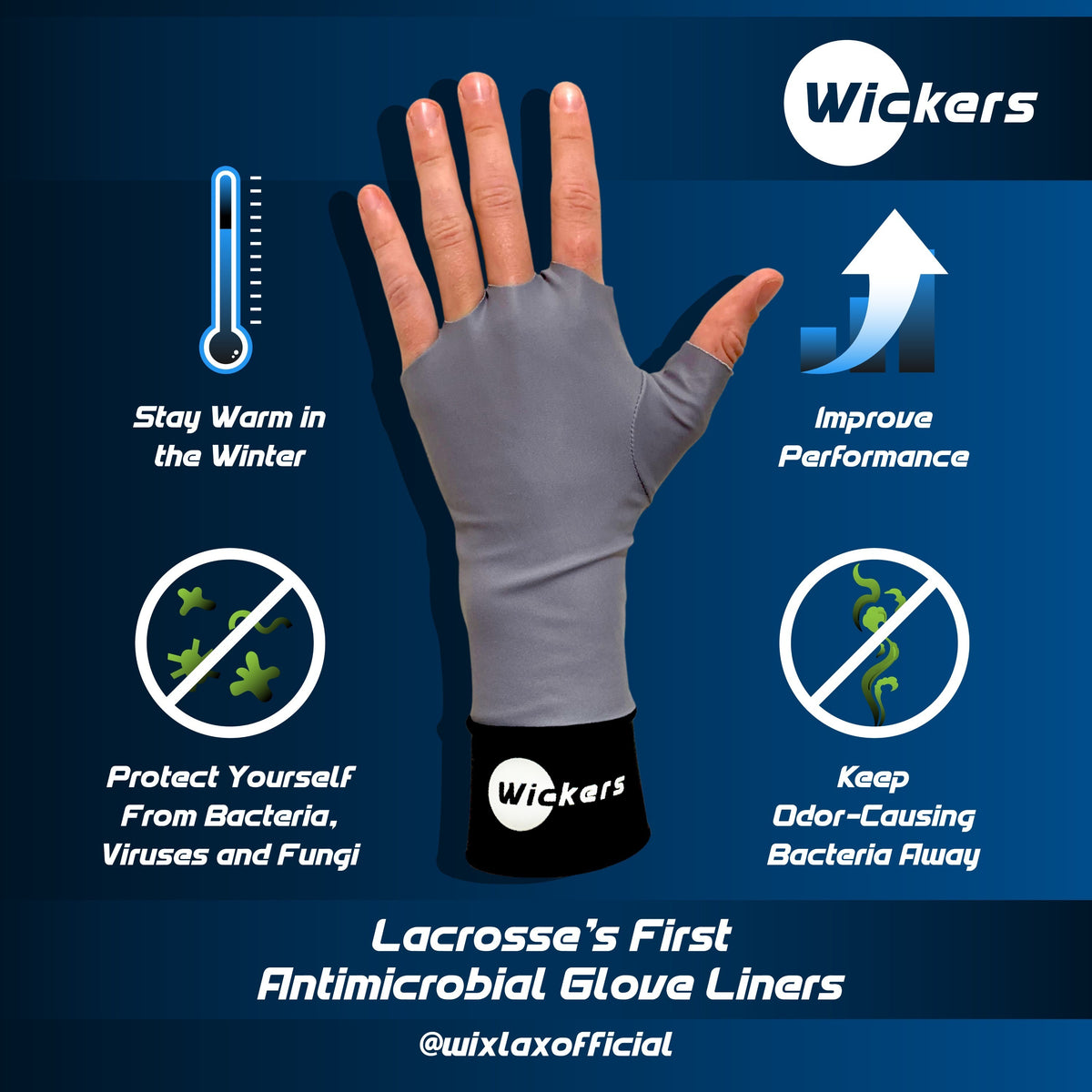 Black Wickers Glove Liners