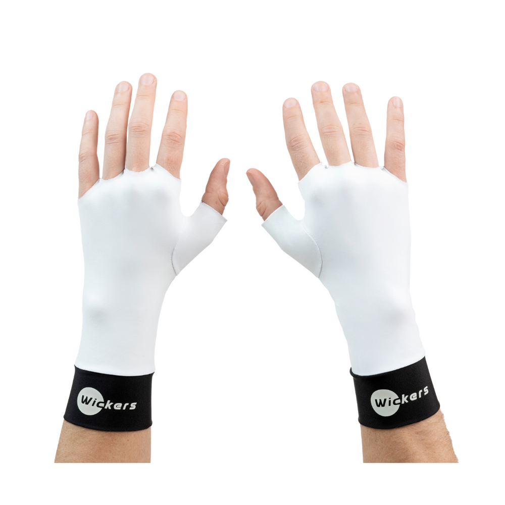 White Wickers Hockey Glove Liners